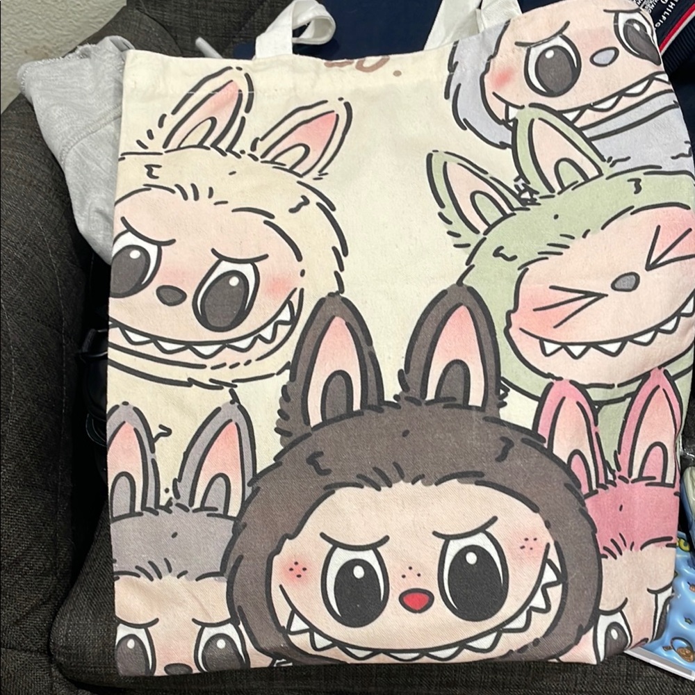 Labubu Character Tote Bag